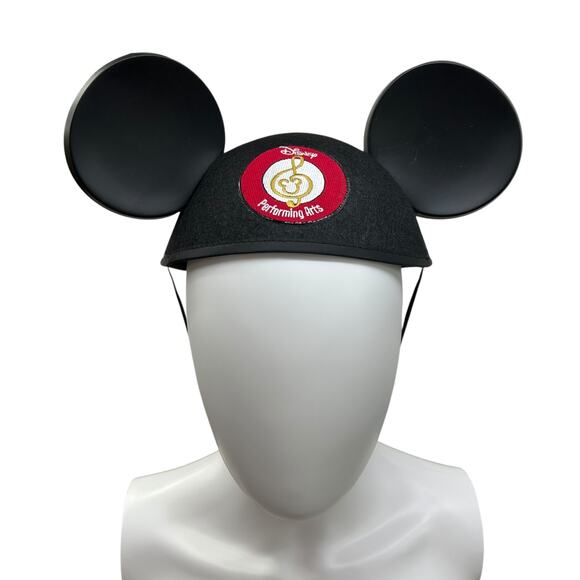 Disney Performing Arts Mickey Ears Hat Black Adult 56cm Theme Park Rare - Picture 1 of 9